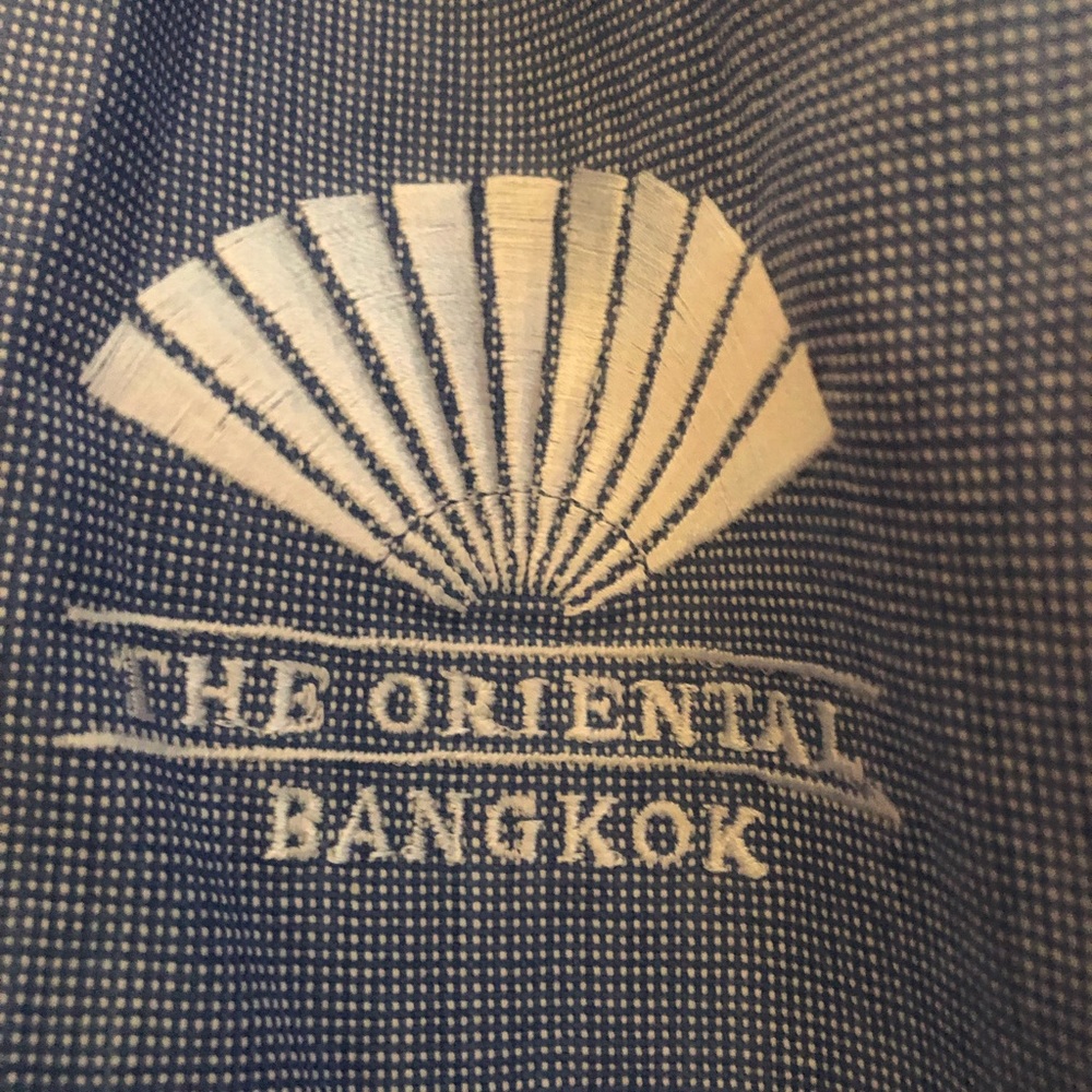 The Oriental Bangkok robe with beautiful embroidery